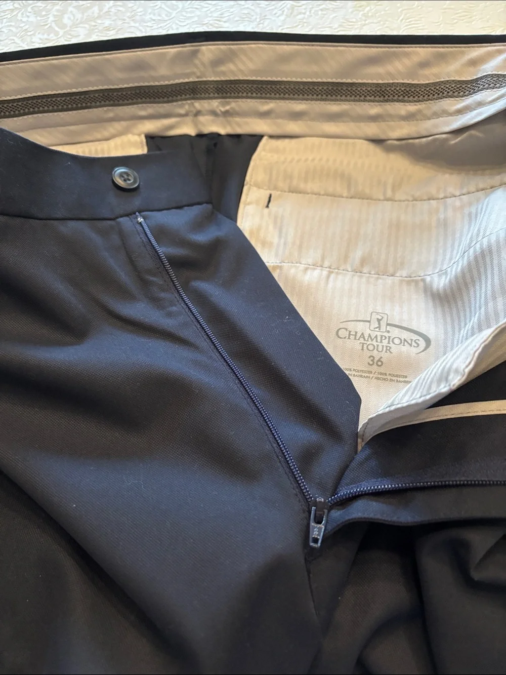 Champion Men's Flat Front Golf Shorts in Navy